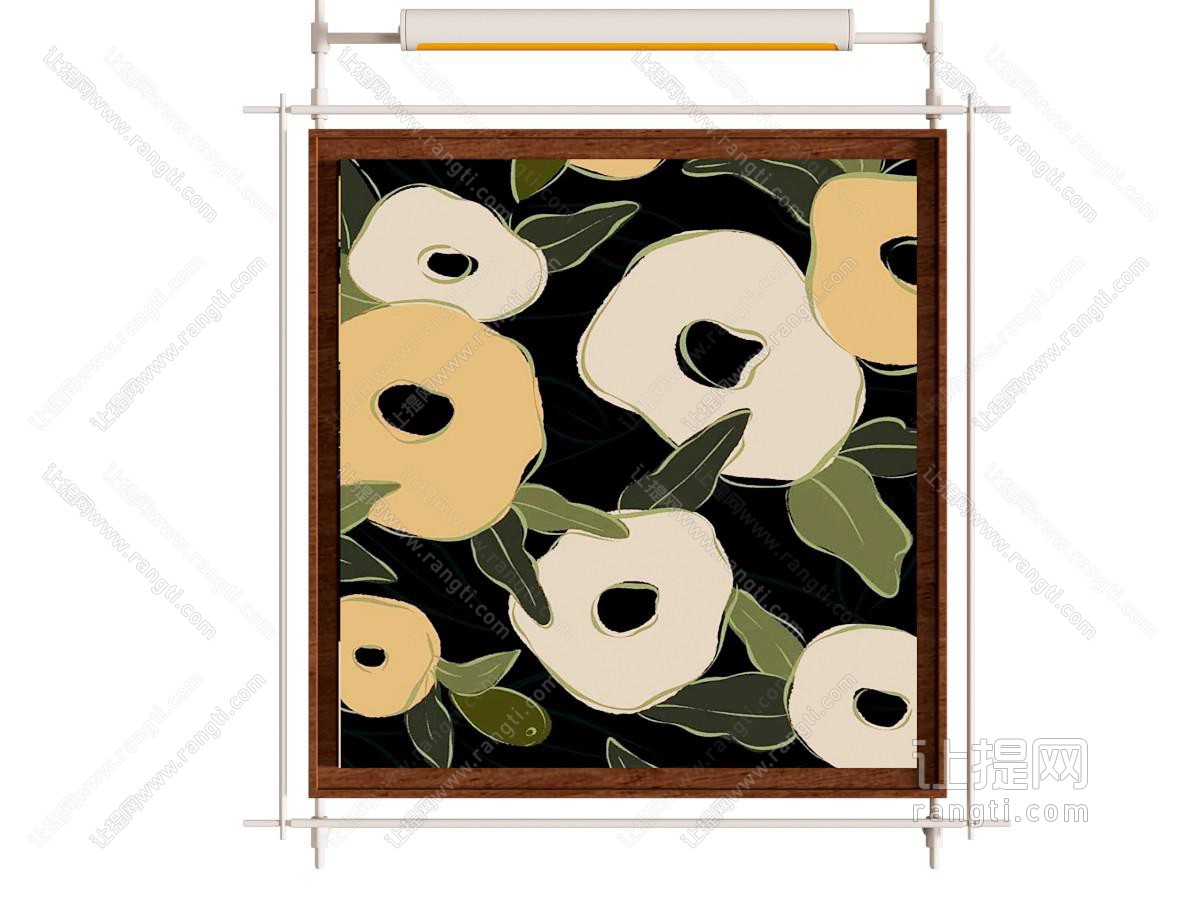 中古复古抽象挂画