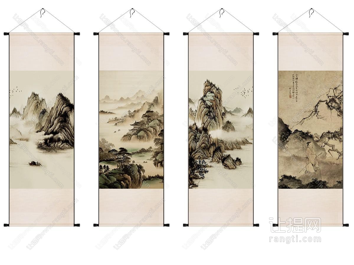 新中式中古山水画