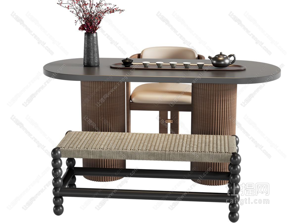 中古茶桌椅