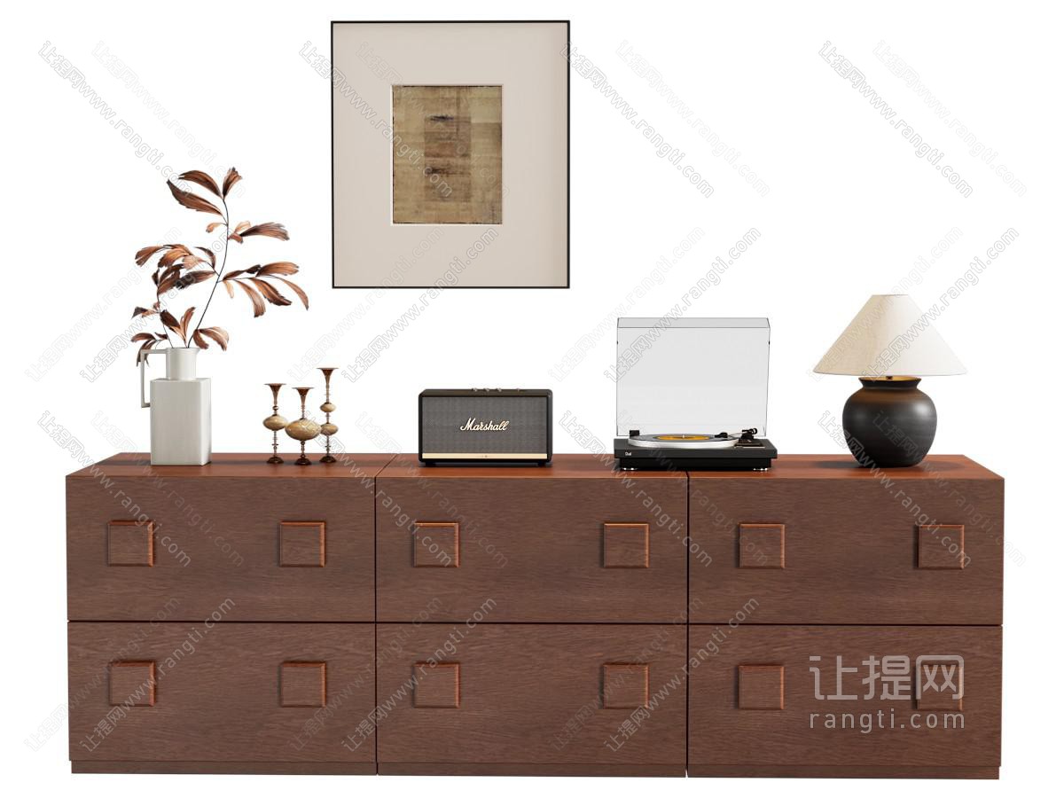 中古侘寂玄关柜