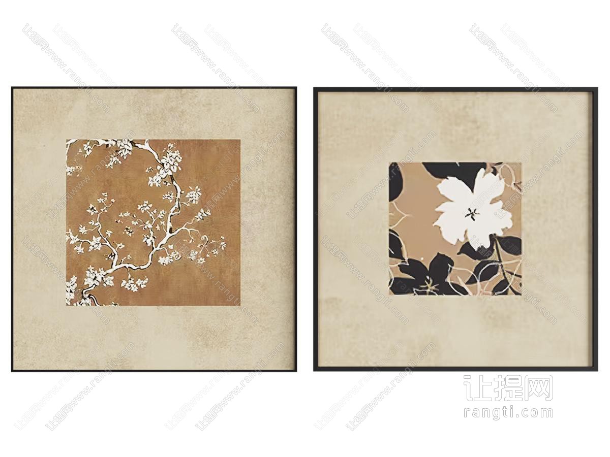 中古风挂画 复古挂画 艺术挂画