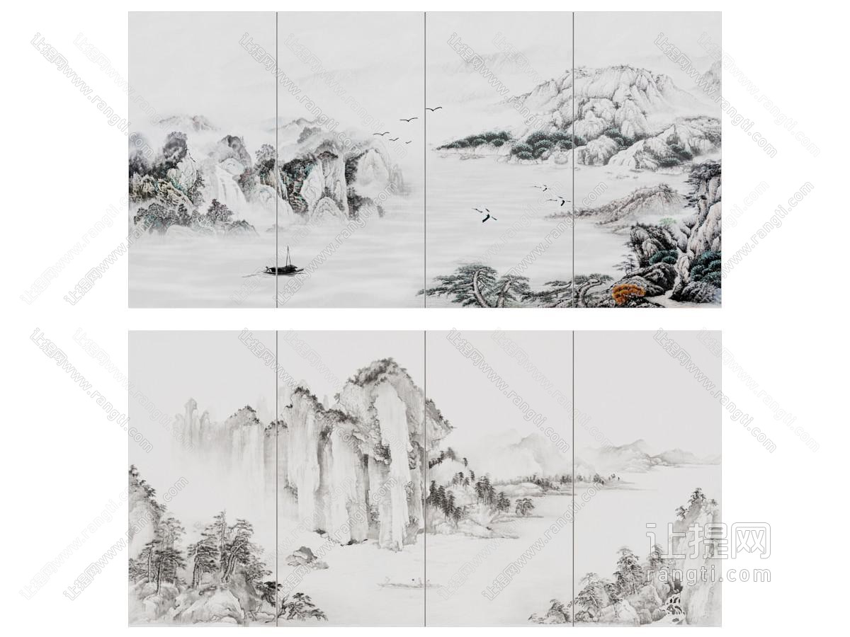 现代新中式挂画