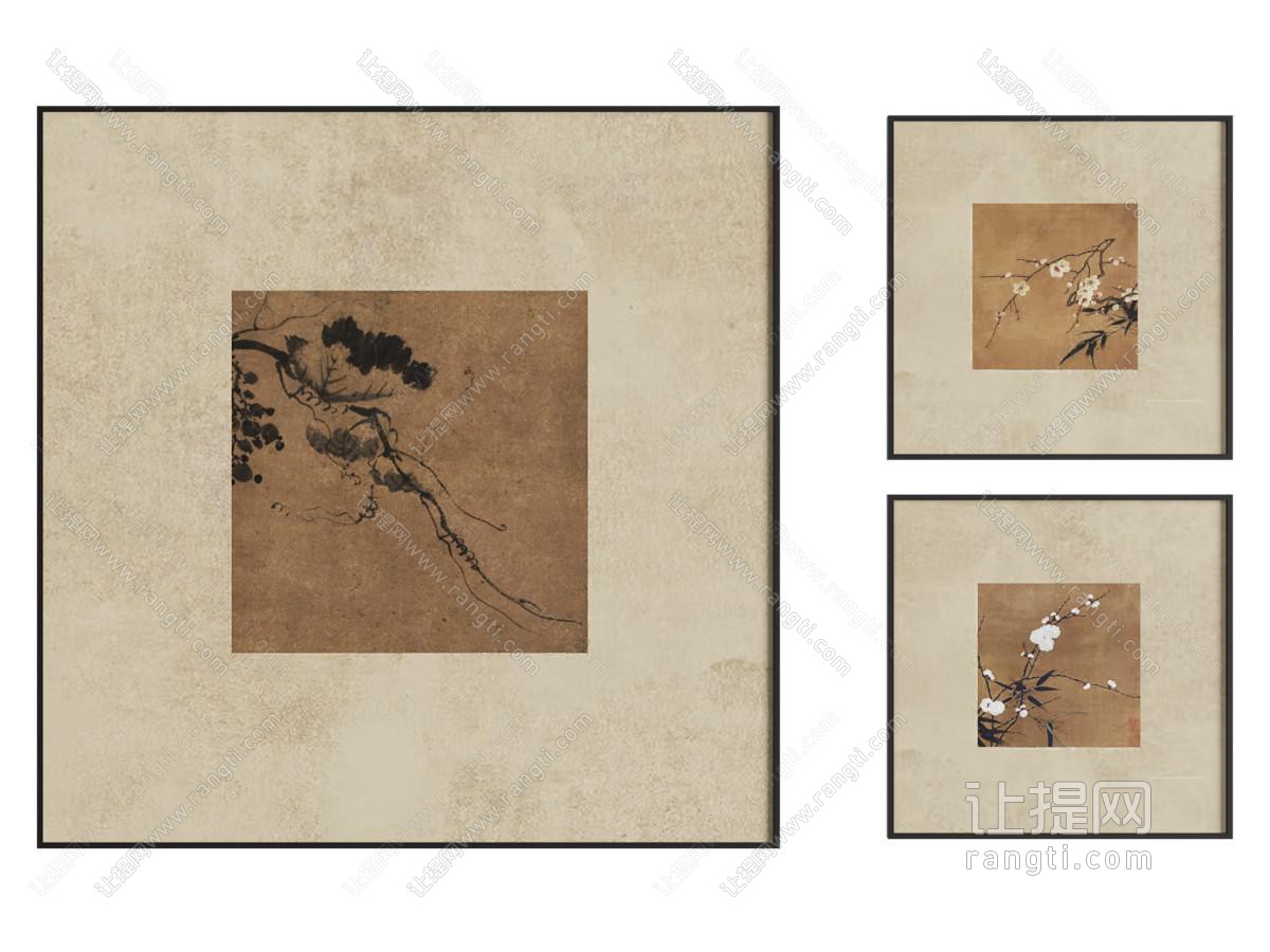 中古复古组合画