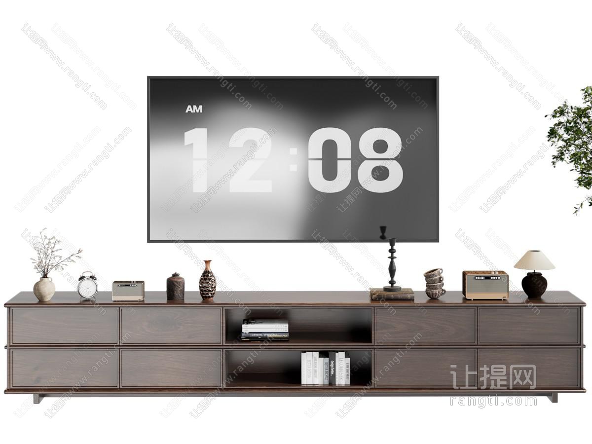 中古原木电视柜