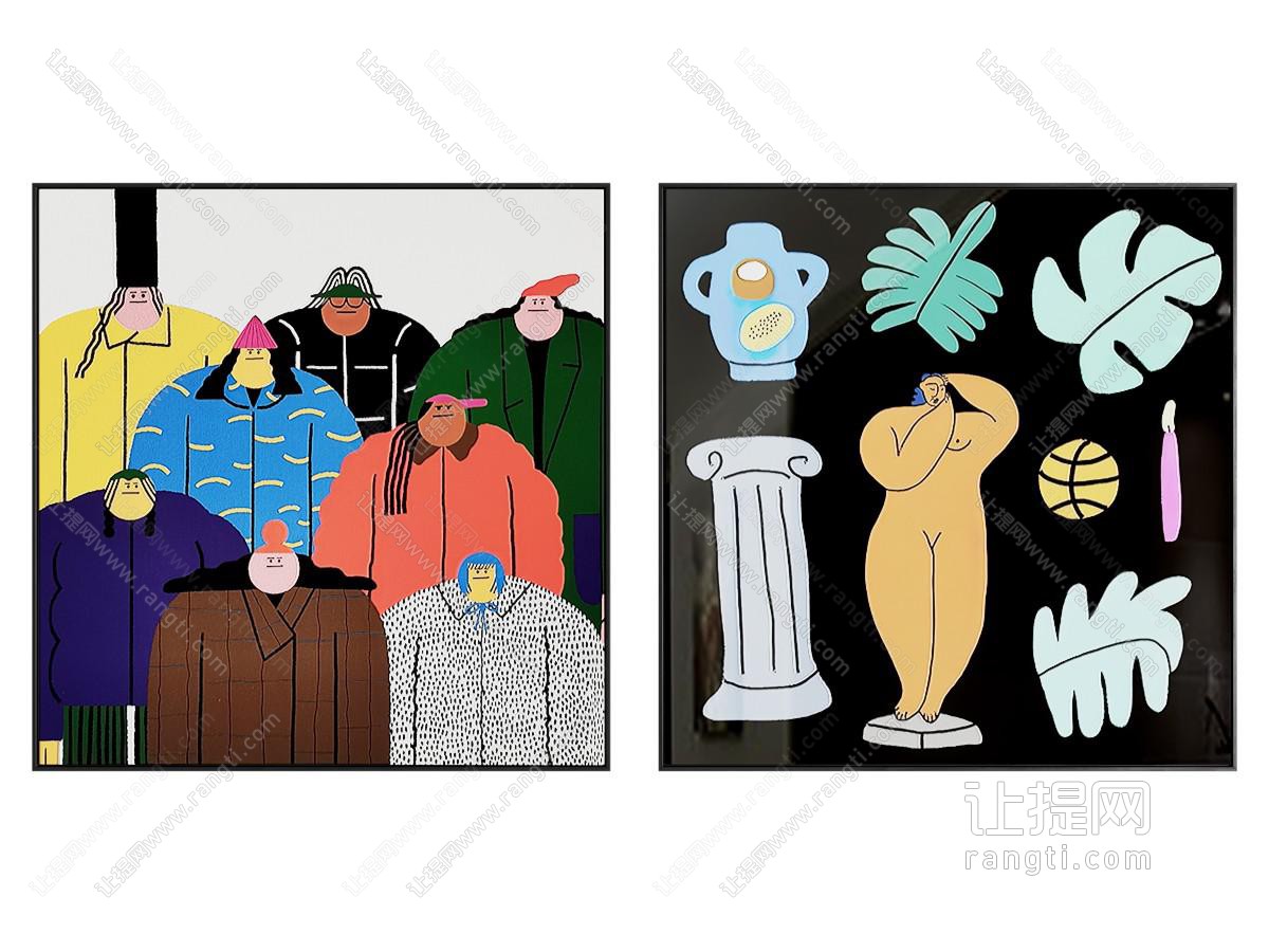 北欧卡通装饰画
