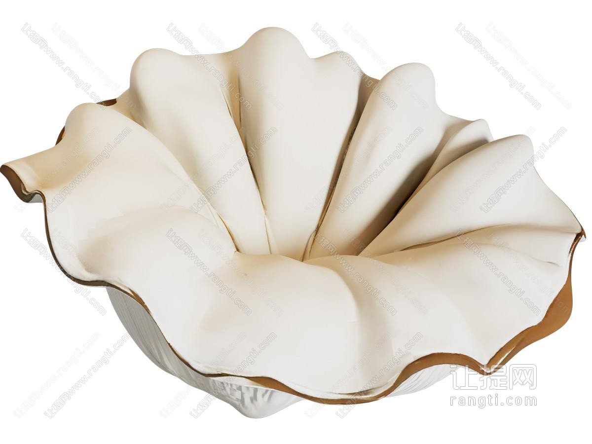 现代单人沙发 花朵单人沙发