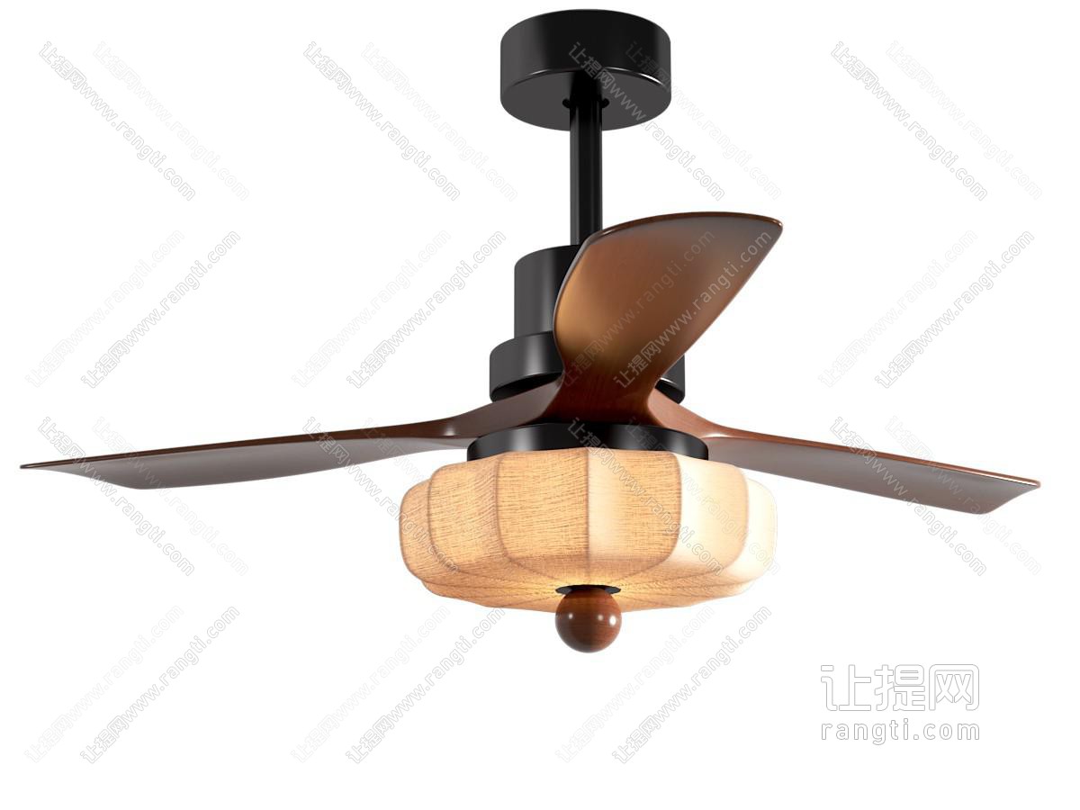 美式复古中古风风扇灯