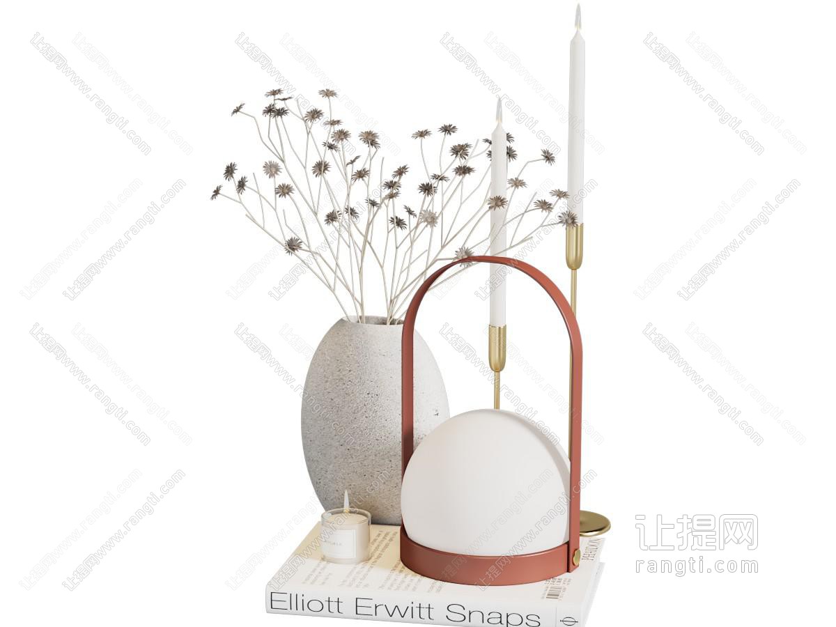 现代台灯 花瓶饰品摆件