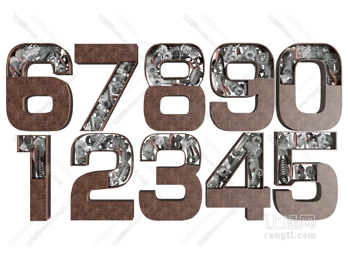 工业风雕塑 数字小品 数字景观 公园小品 景观雕塑