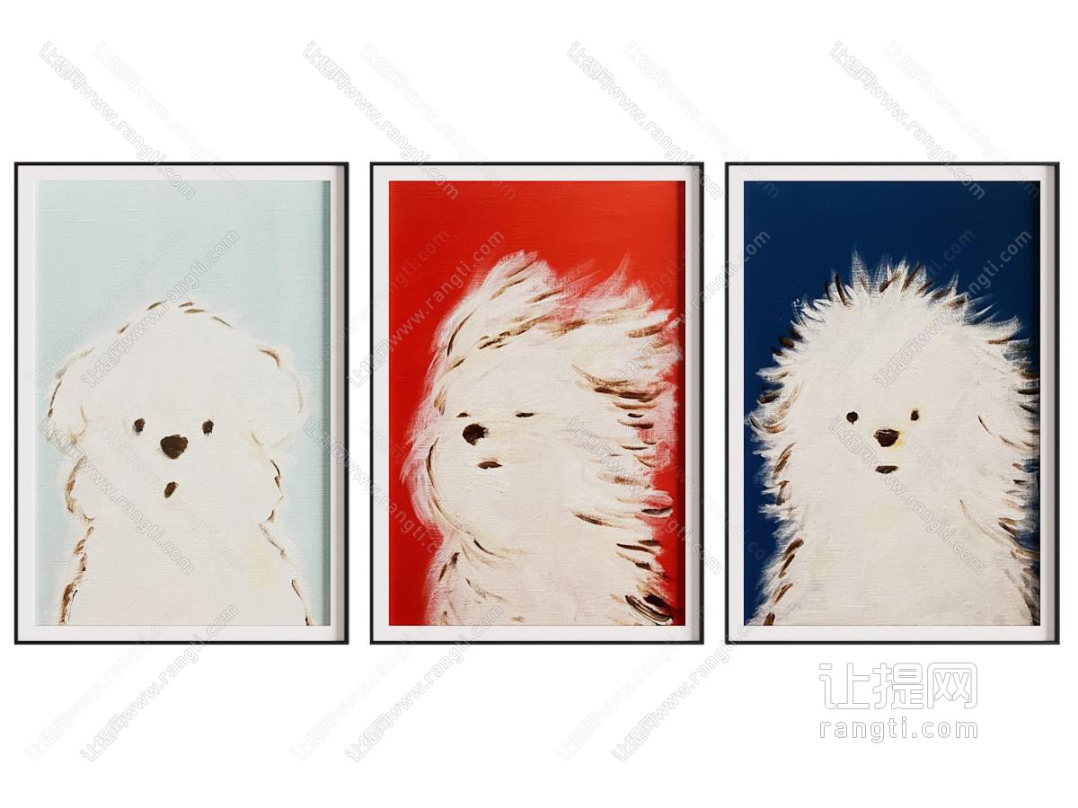现代动物装饰画