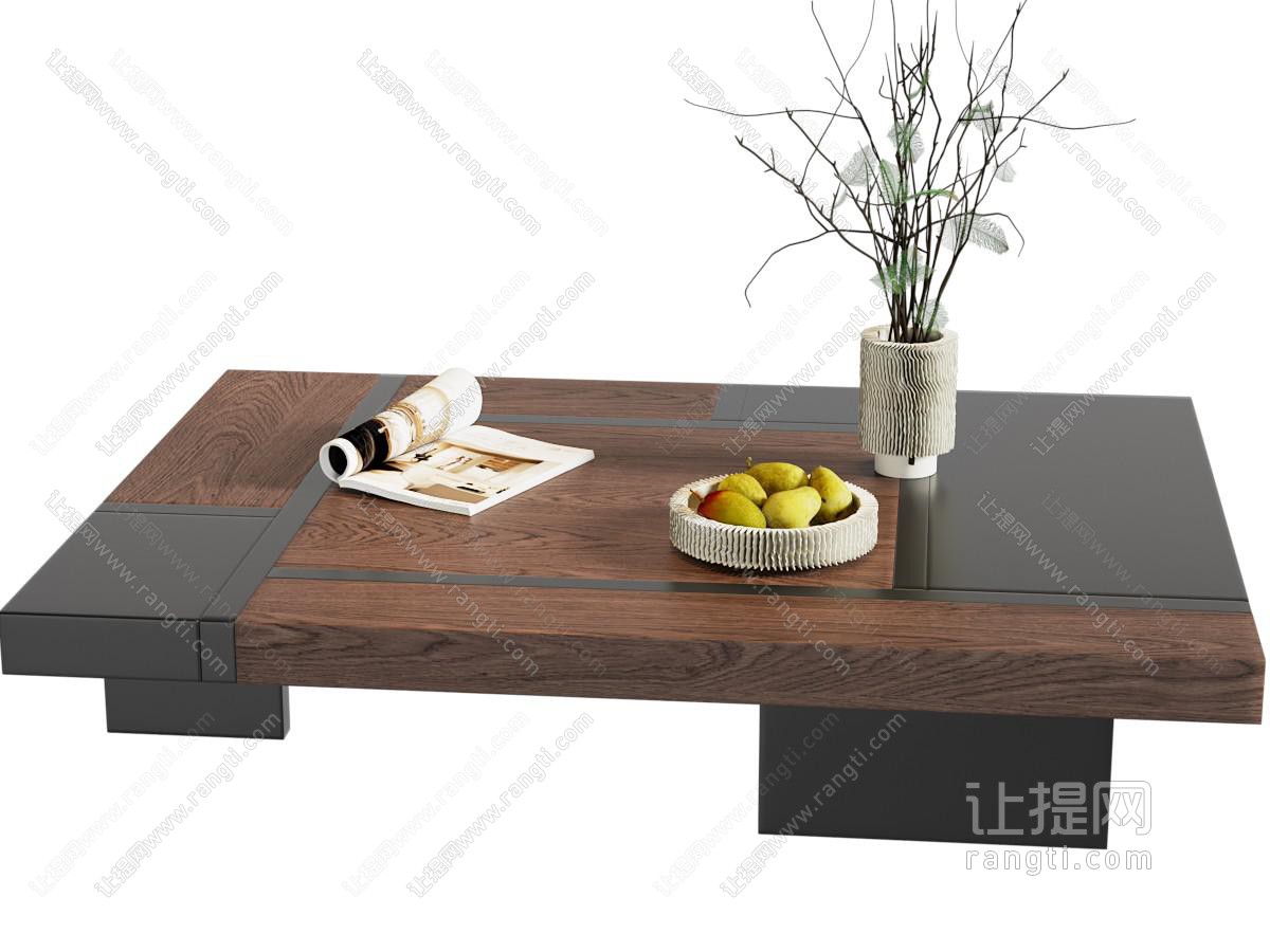 现代中古风茶几