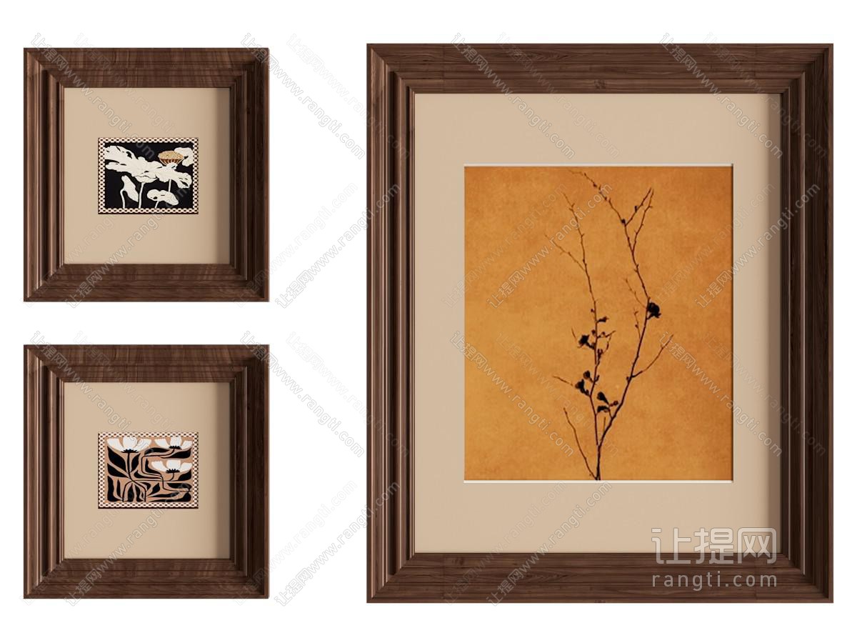 现代中古挂画