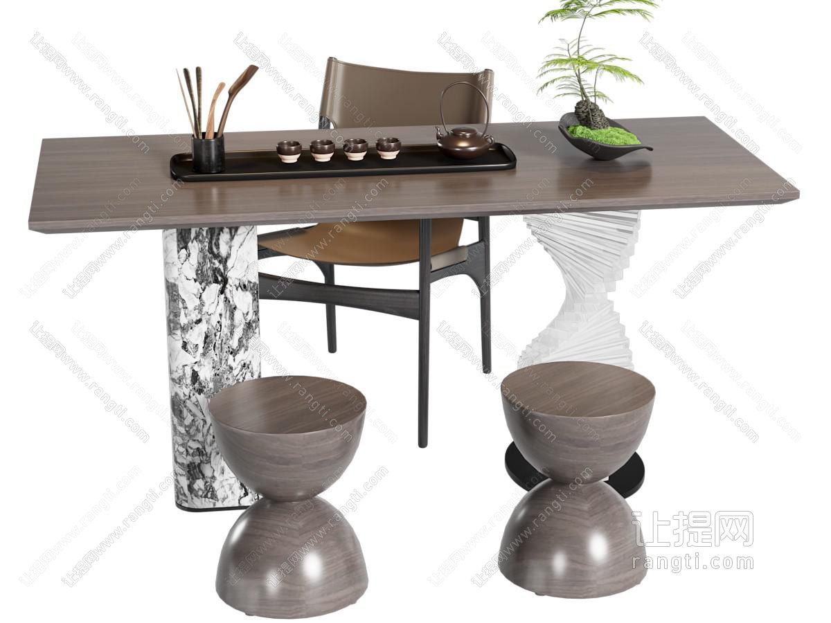 现代茶桌椅 小茶台 茶桌椅