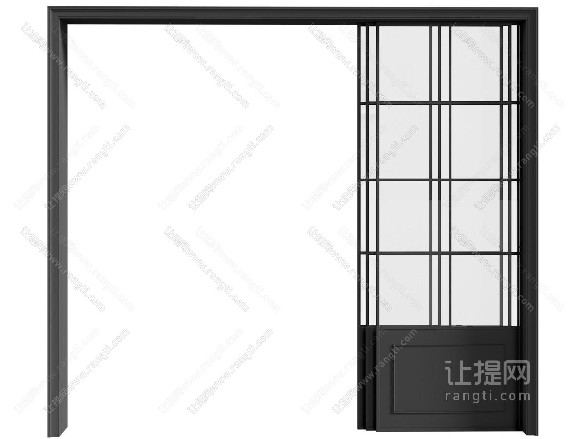 现代中古推拉门