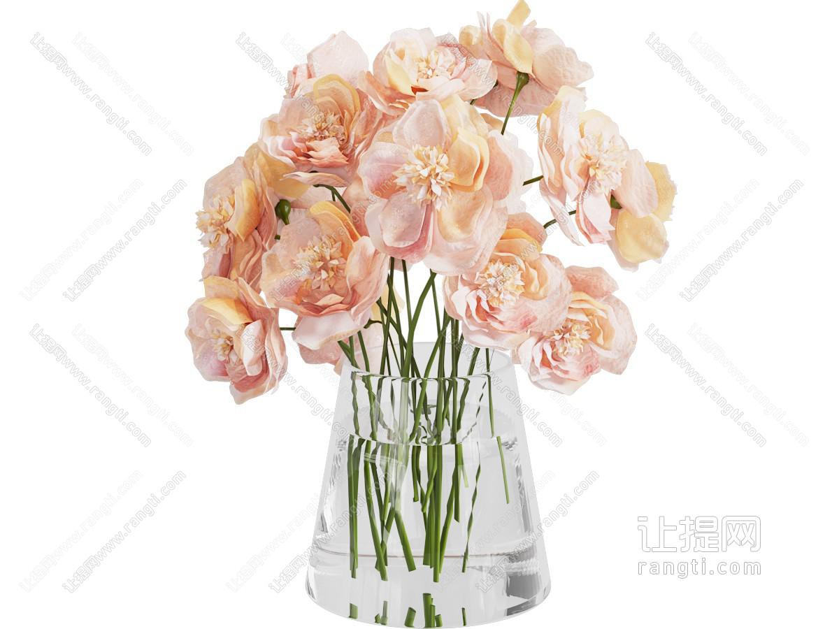 花瓶花卉
