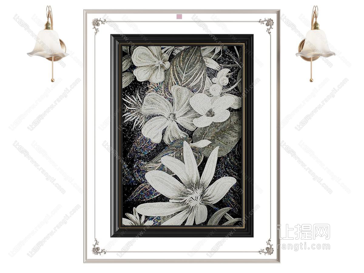法式复古中古风挂画 装饰画