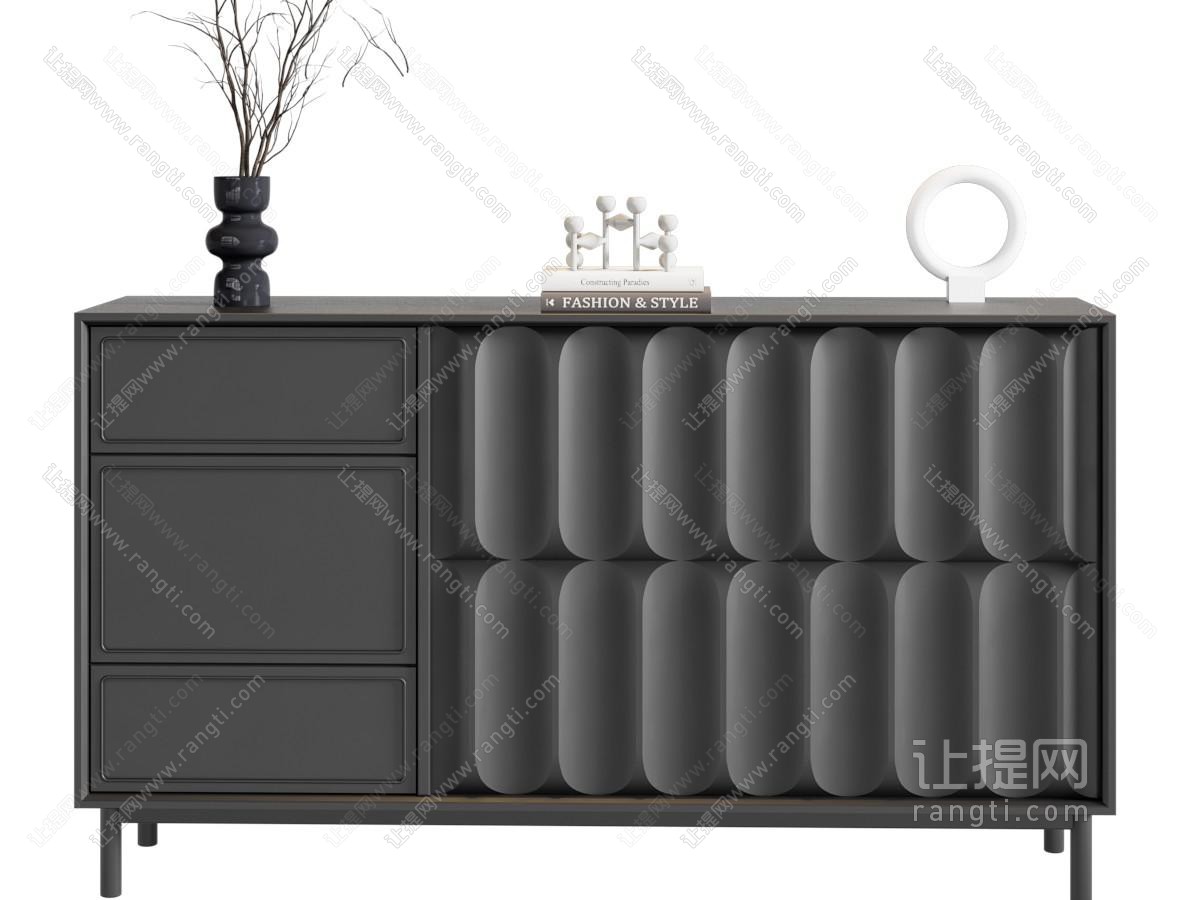 法式玄关柜 摆件
