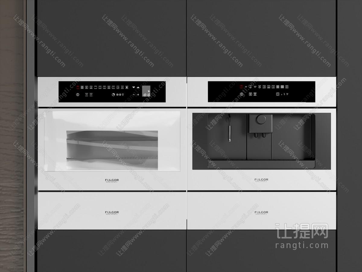 现代嵌入式蒸烤箱 嵌入式直饮机 一体机蒸烤箱