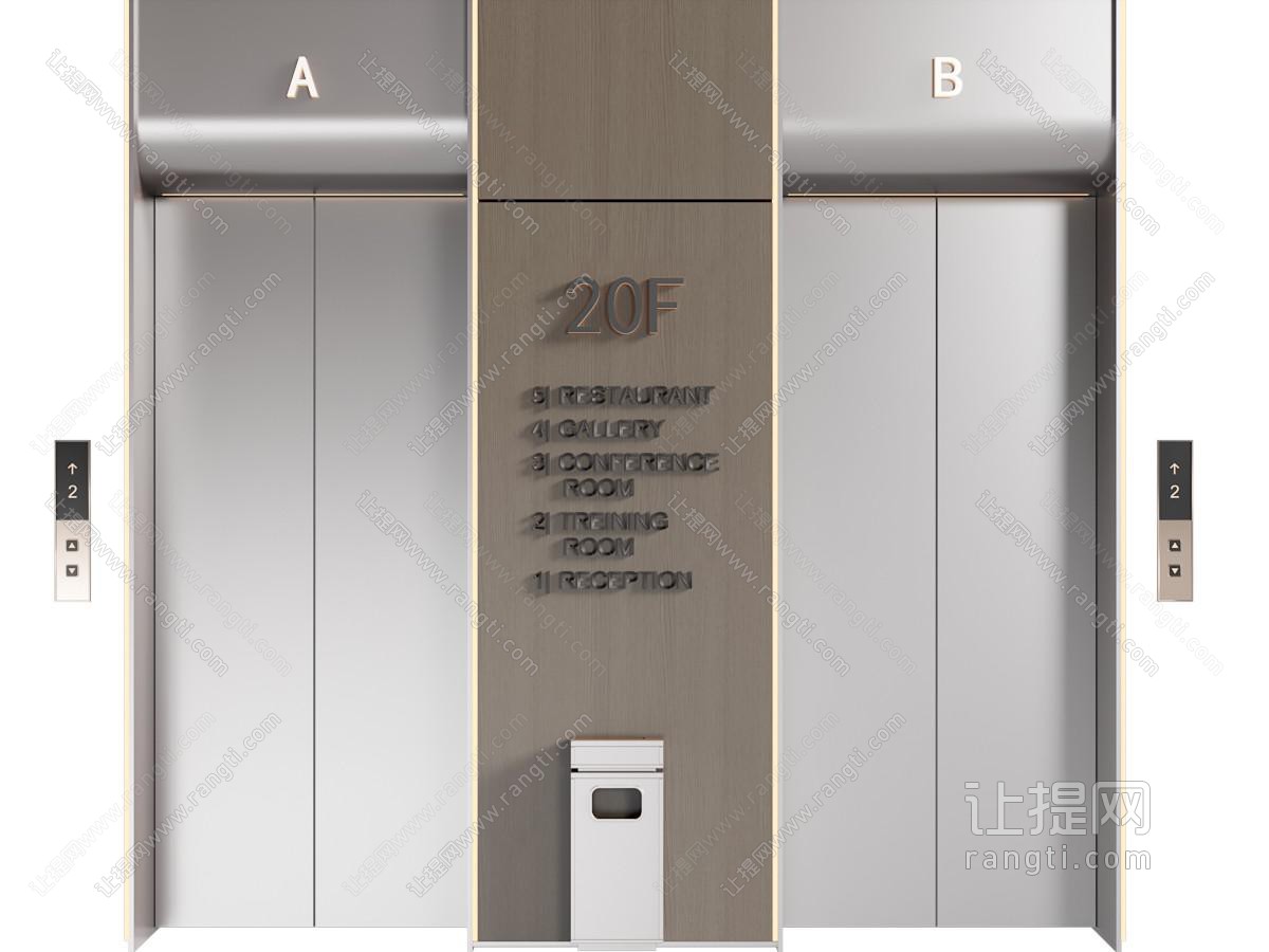 现代电梯 现代电梯间 电梯