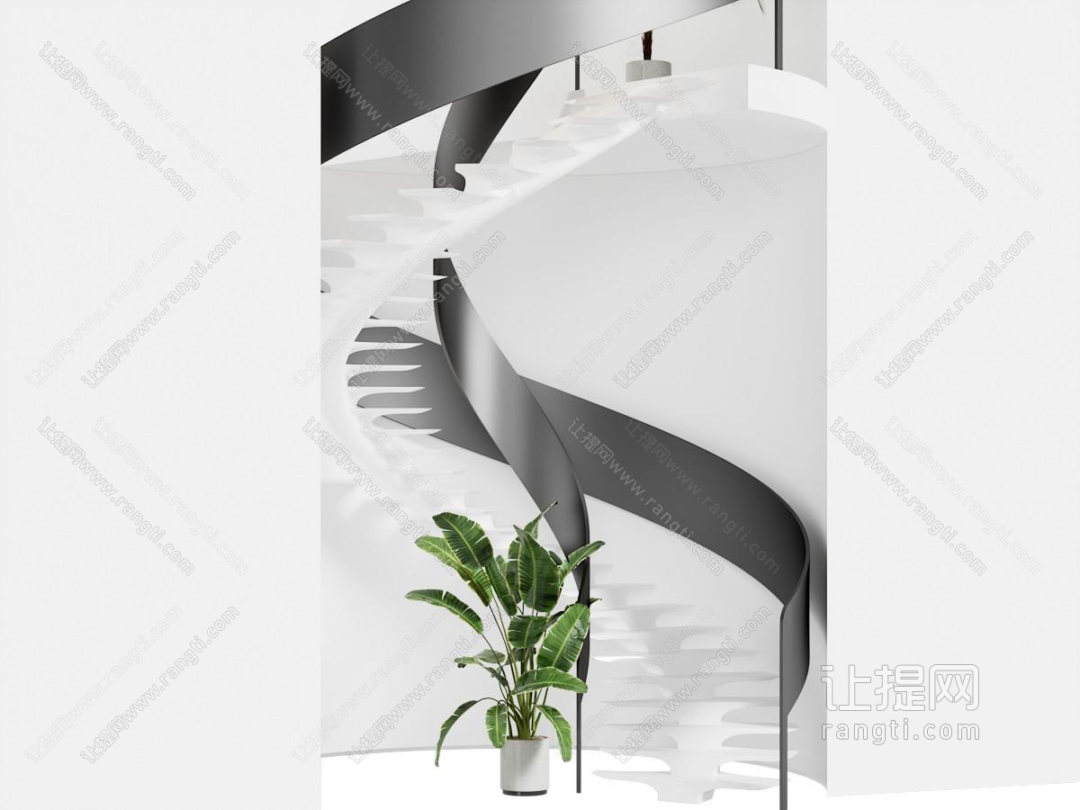 现代楼梯 鱼骨楼梯