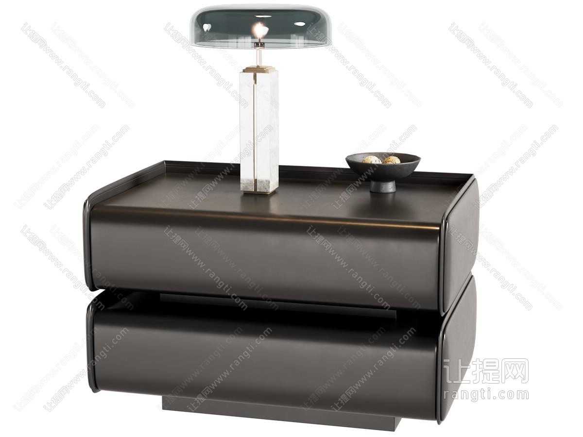 现代床头柜