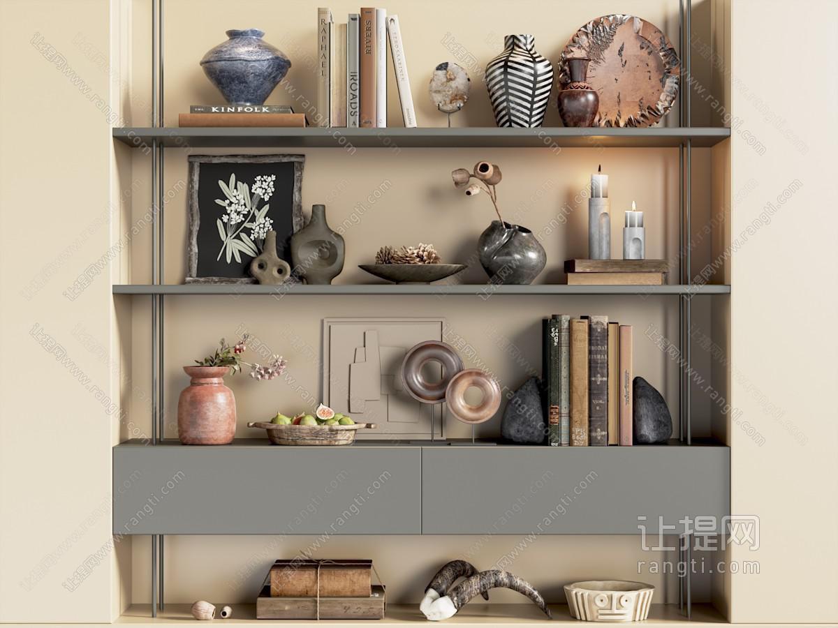 中古侘寂摆件组合