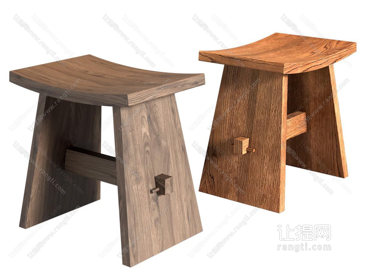 中古美式换鞋凳