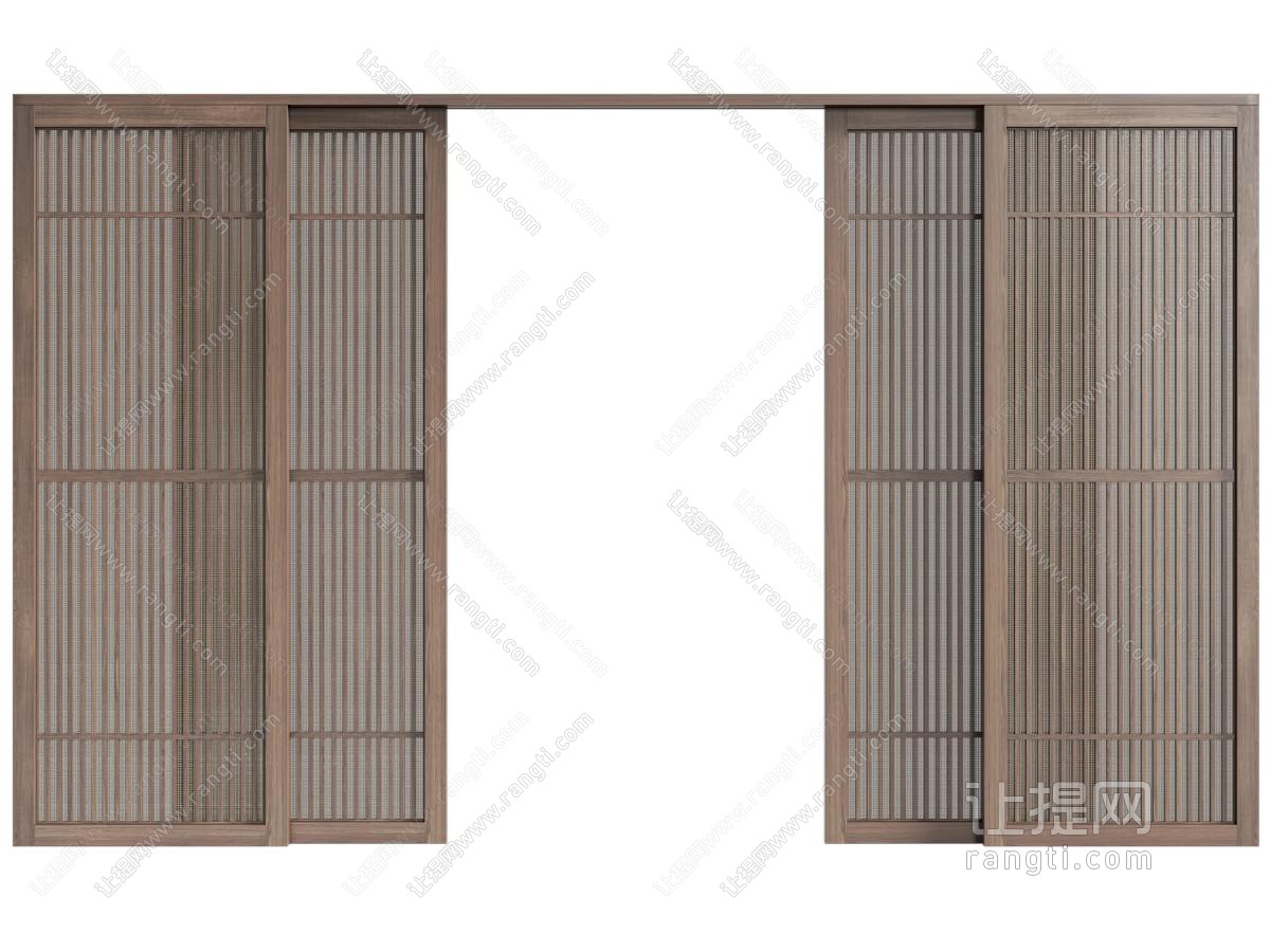 侘寂中古推拉门