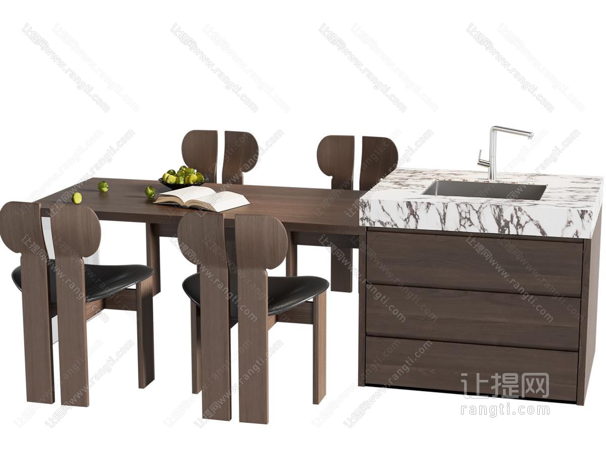 中古复古餐桌椅