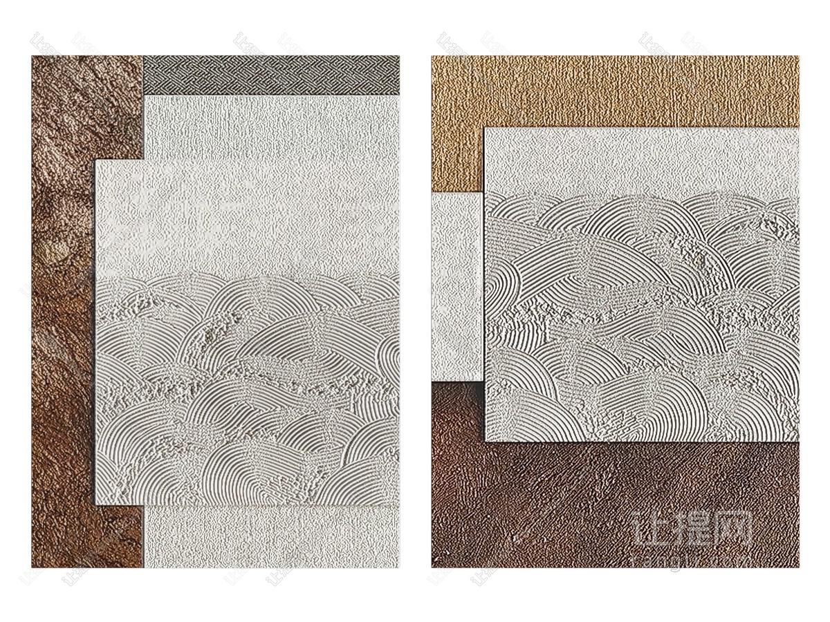 肌理画 抽象画 装饰画