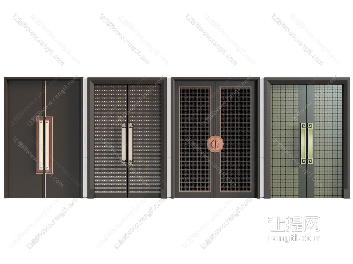 新中式双开门