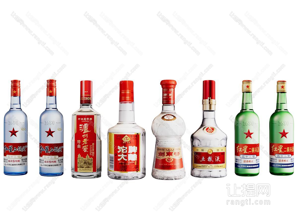酒 白酒 二锅头 五粮液 沱牌 剑南春 饮料 瓶子酒瓶
