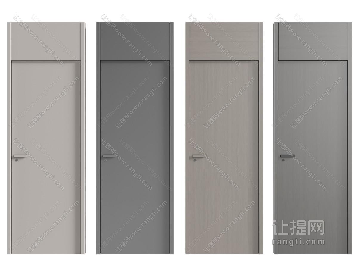 现代极简单开门