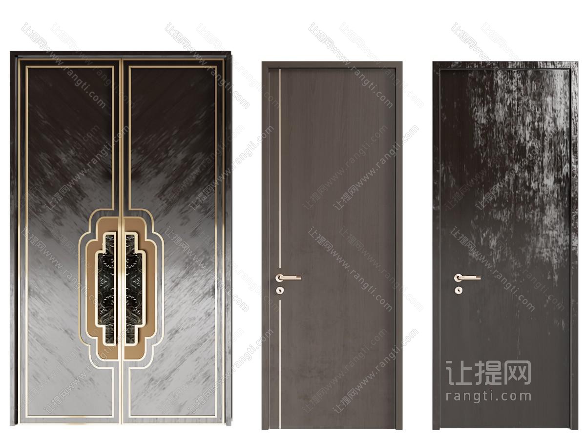 新中式双开门