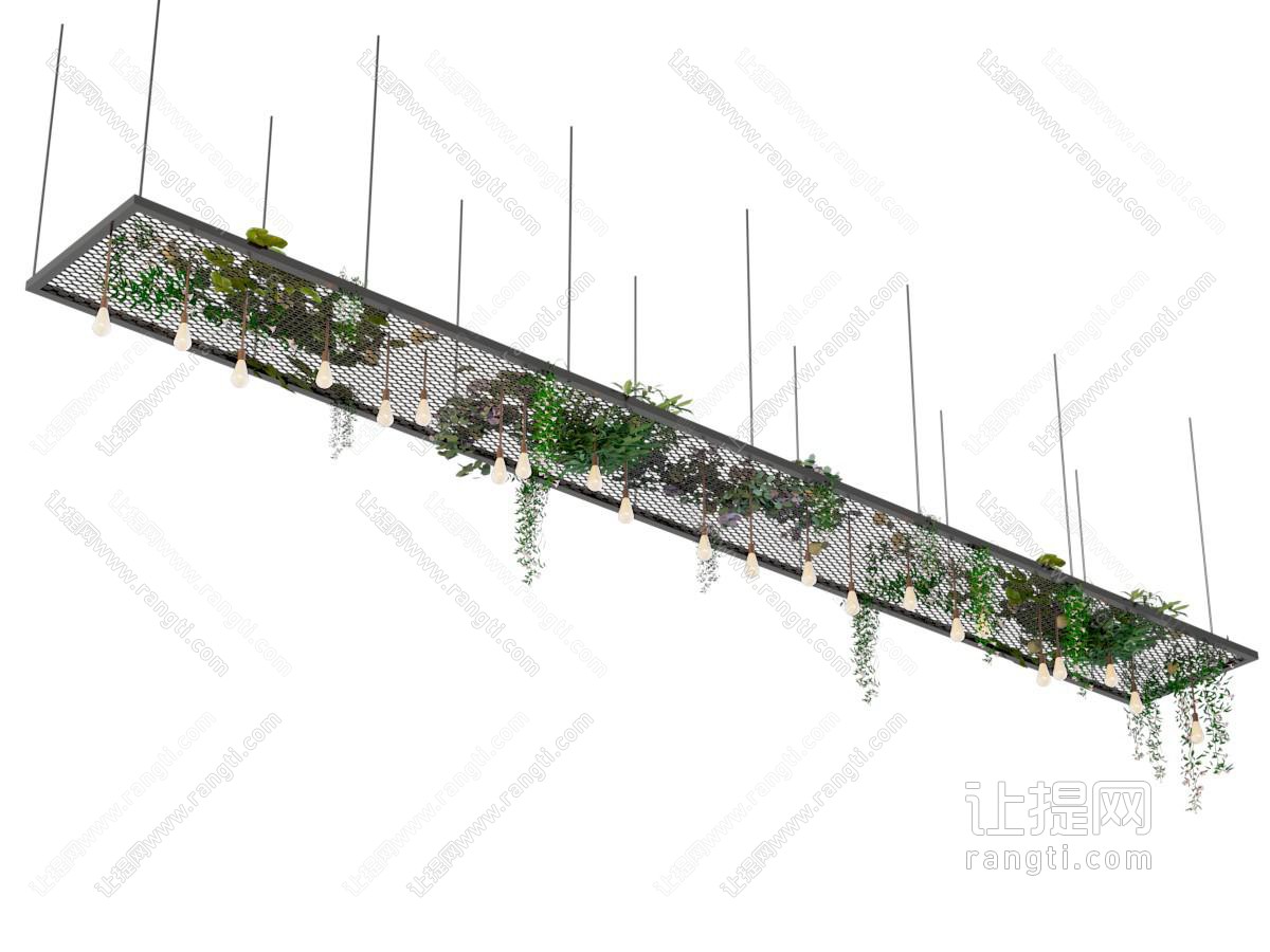 现代植物吊顶