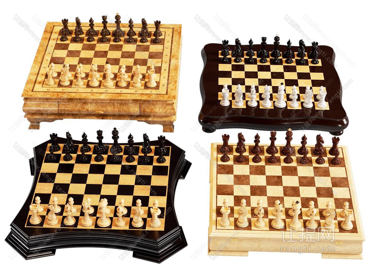 现代国际象棋棋牌桌游摆设
