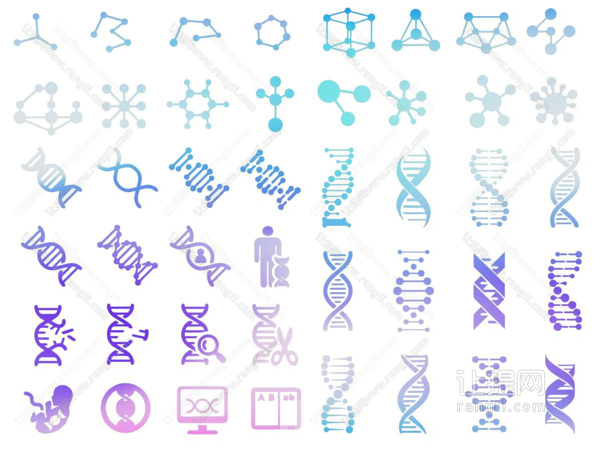 现代墙饰挂件 生物基因图谱剪影