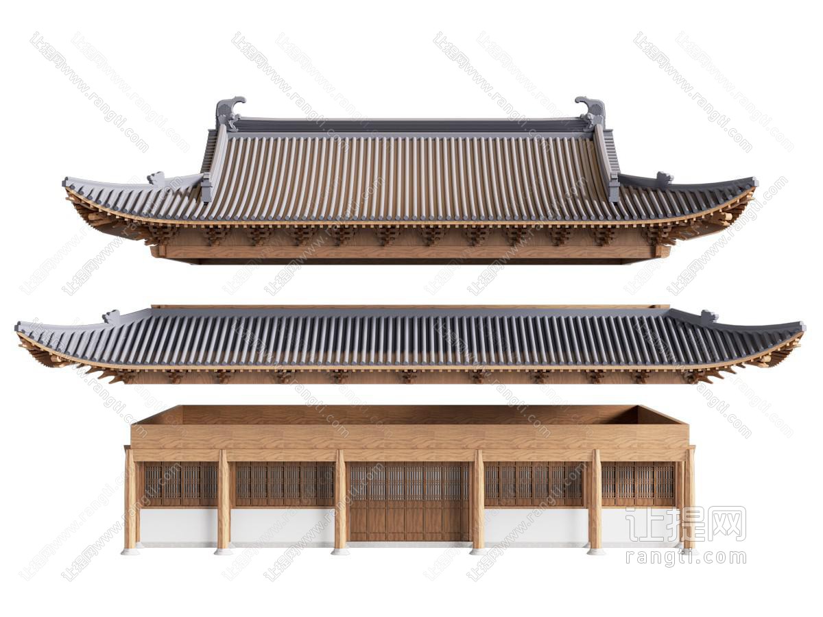 中式屋檐 屋顶 屋檐