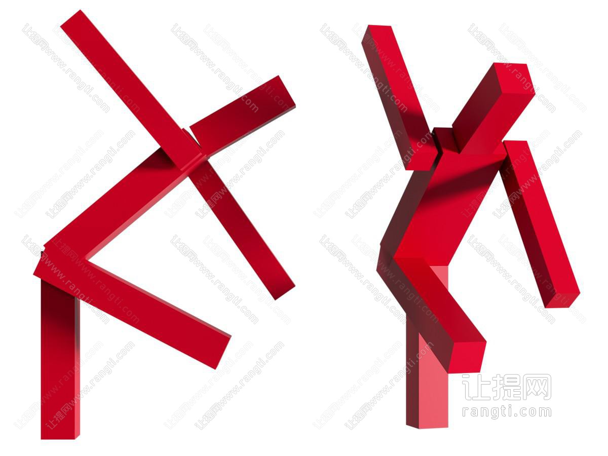 现代极简雕塑摆件