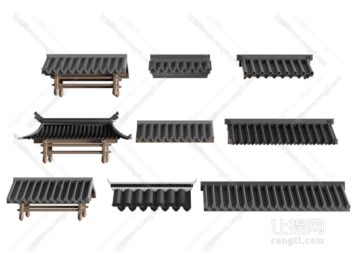 新中式屋檐 仿古建筑