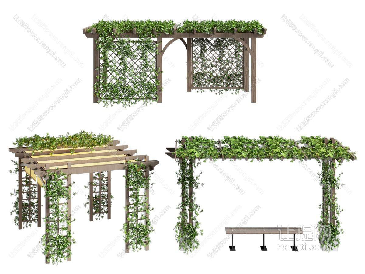 现代花架廊架