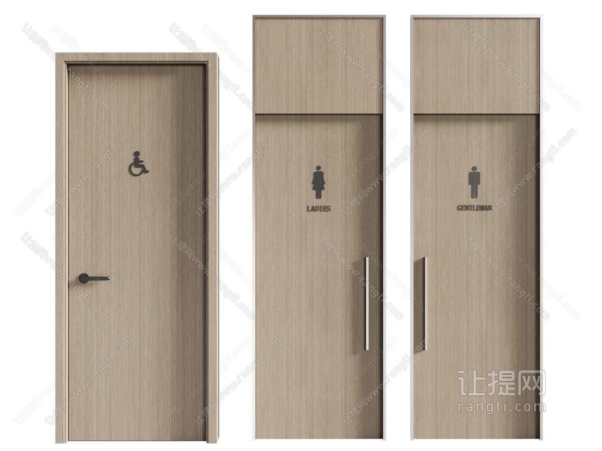 现代单开门 卫生间门