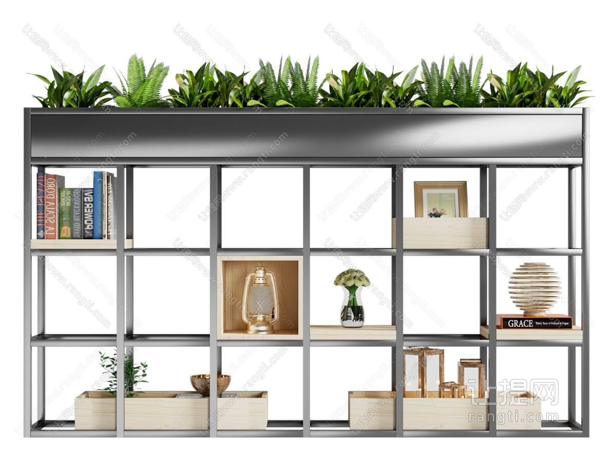 工业风loft铁艺多层置物架 隔断