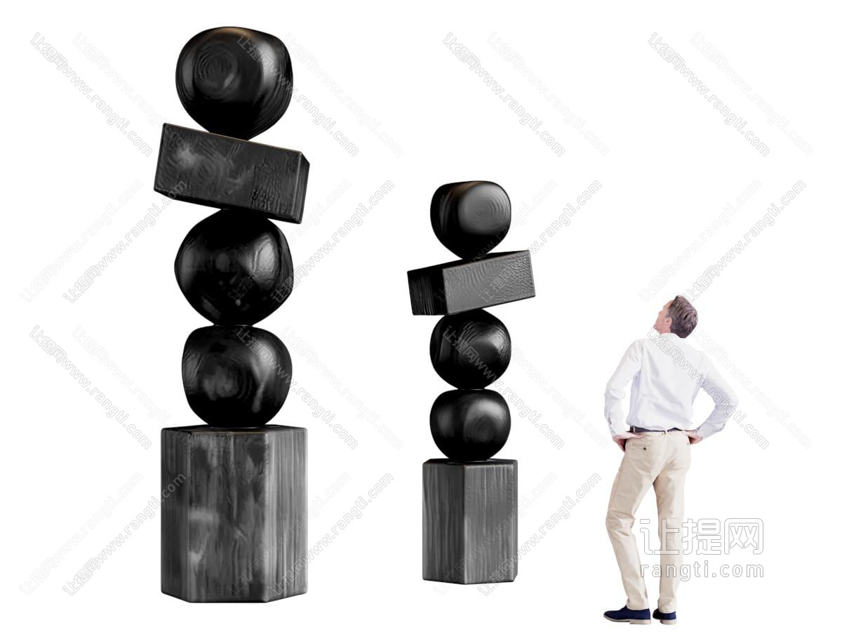侘寂雕塑摆件