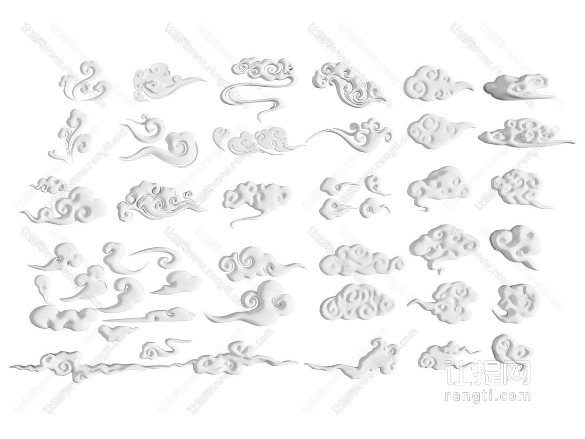 新中式雕花祥云制作