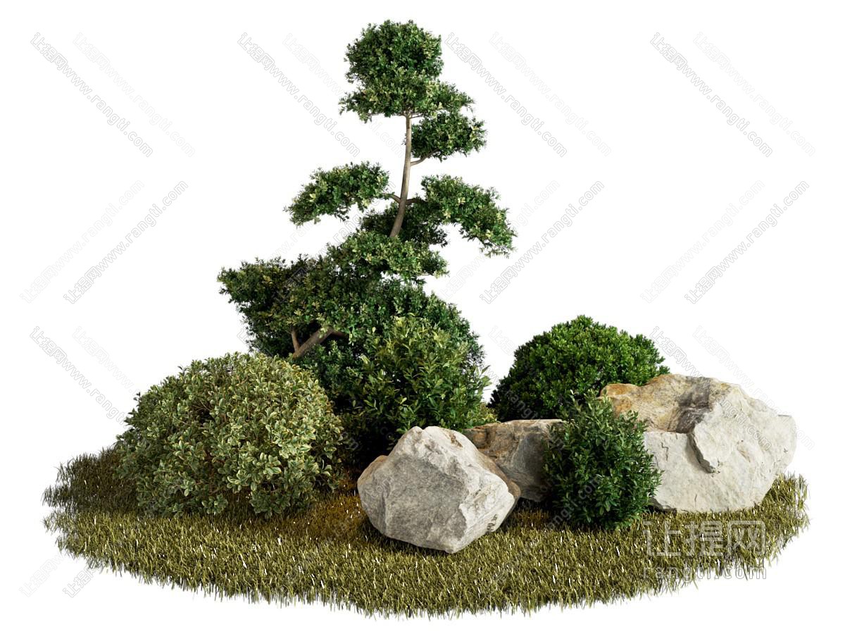 庭院绿植小品