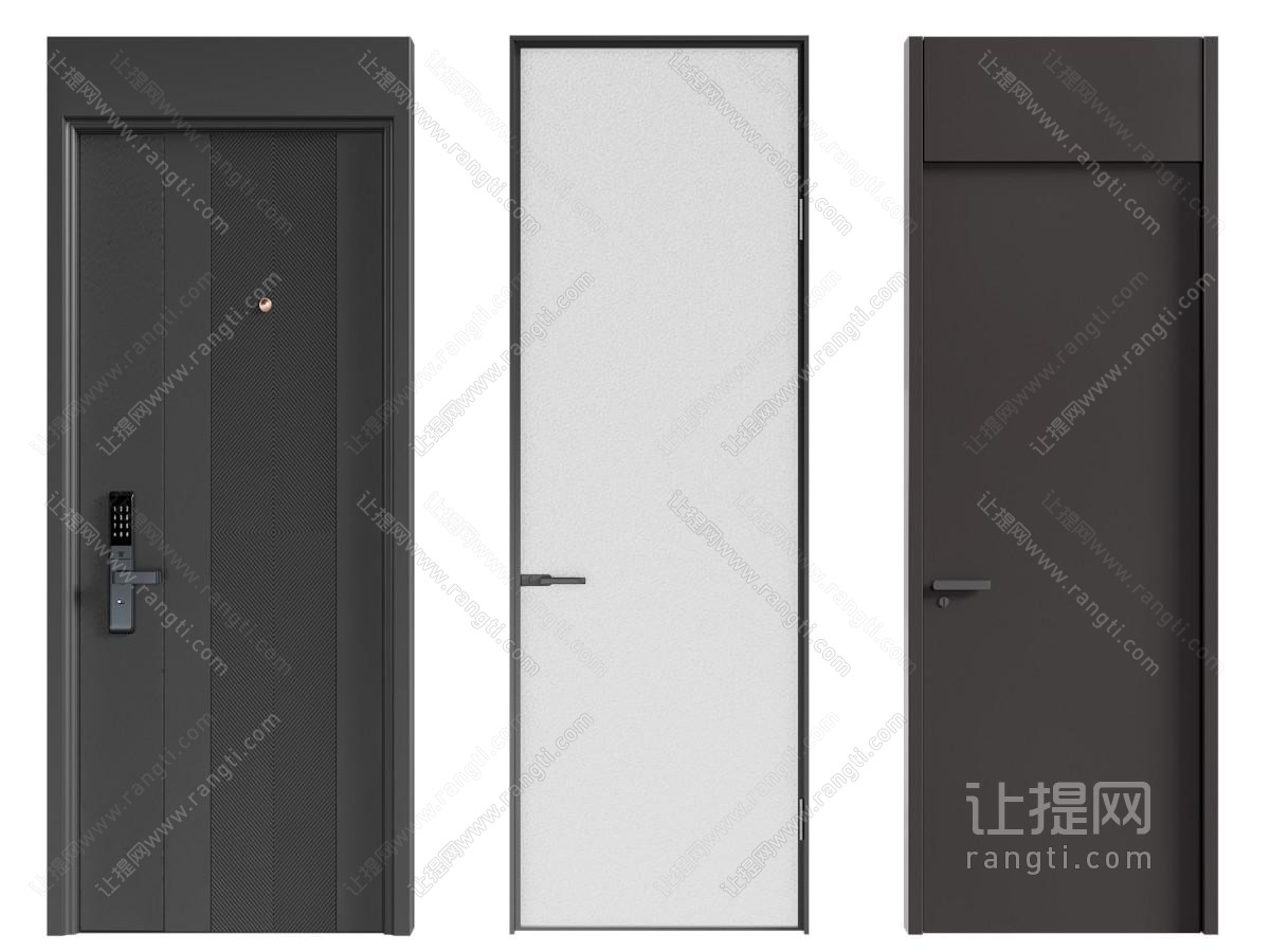 现代单开门