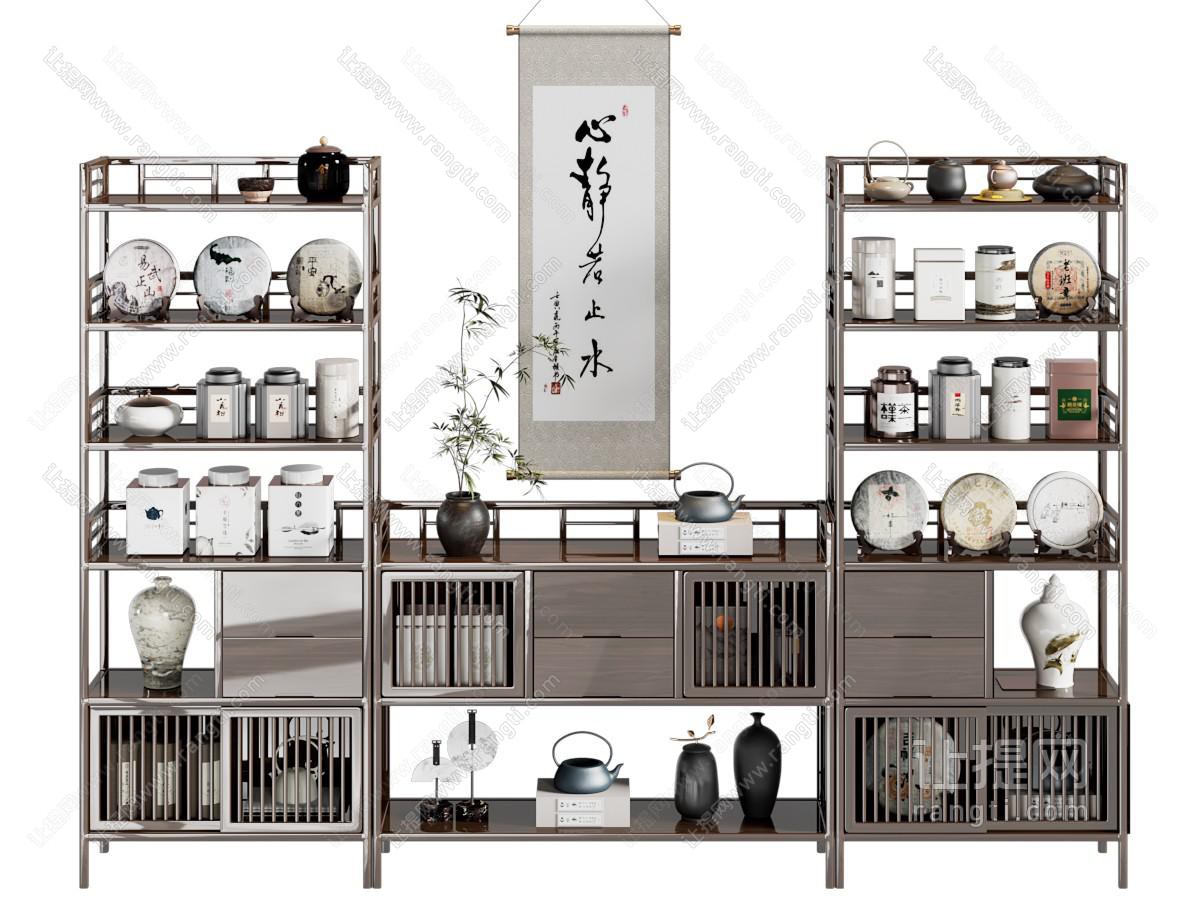 新中式博古架
