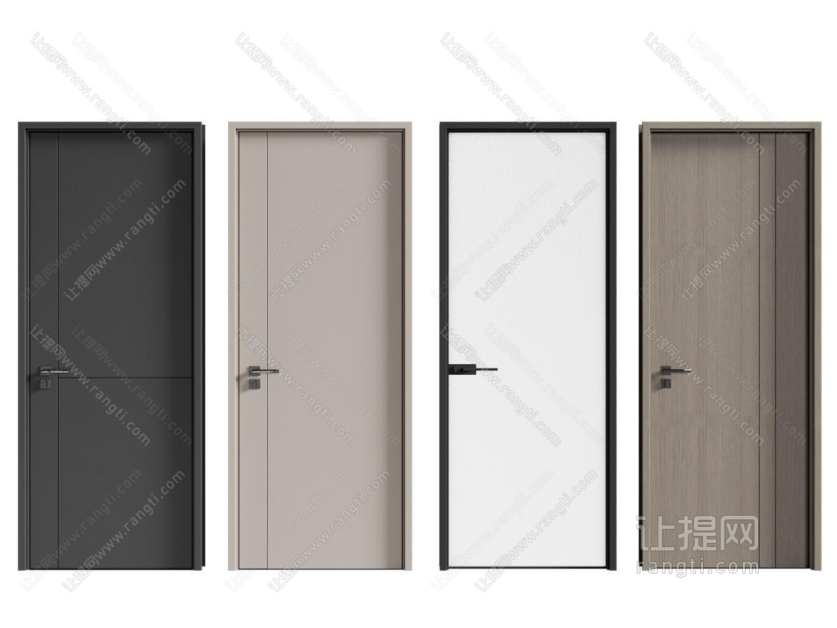 现代单开门