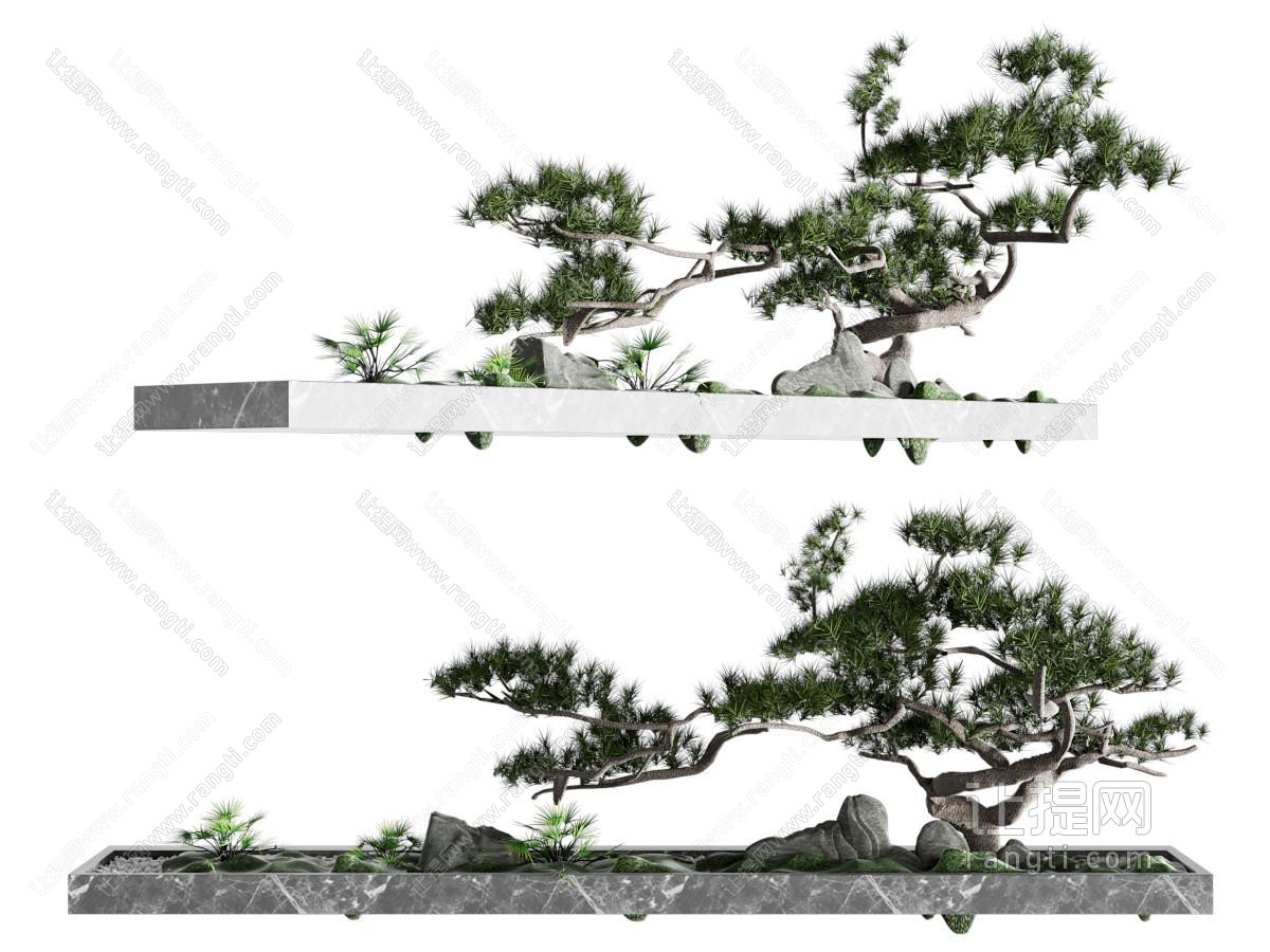 新中式假山水景